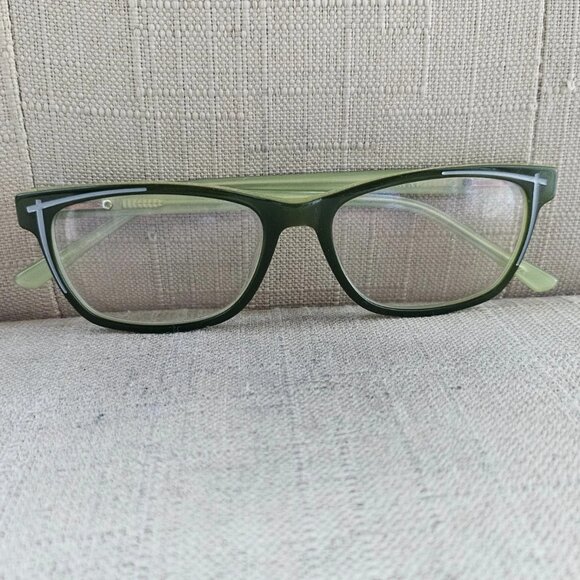 Zenni Optical Women Eyeglasses Frame Green Tone Eye Wear Glasses Frame only - Picture 3 of 9